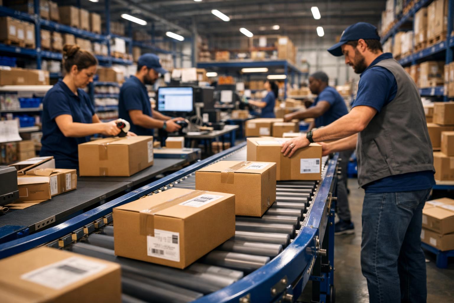 Schnelle Warenverarbeitung